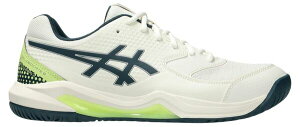 yz AVbNX Y Xj[J[ V[Y ASICS Men's Gel-Dedicate 8 Pickleball Shoes Cream/Teal Tint