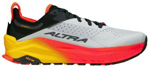 �A���g�� �����Y �V���[�Y �X�j�[�J�[ Altra Men's Olympus 6 Trail Running Shoes Gray/Red �O���[