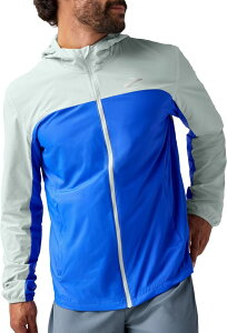 yz ubNX Y WPbgEu] AE^[ Brooks Men's Canopy Packable Jacket Neo Blue/Smoke