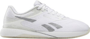 ���[�{�b�N ���f�B�[�X �V���[�Y �X�j�[�J�[ Reebok Women's Nano X5 Training Shoes Wht/Barely Grey/Silv Mtlc �O���[