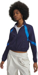 A_[A[}[ fB[X AE^[ WPbgEu] Under Armour Women's Icon Crinkle Jacket WASHED NAVY lCr[