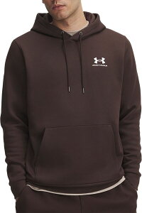 A_[A[}[ Y AE^[ p[J[EXEFbg t[X Under Armour Men's Icon Fleece Hoodie Kona Brown/White zCg