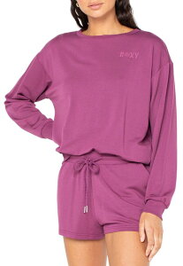 yz LV[ fB[X p[J[EXEFbg AE^[ Roxy Women's Surfing By Moonlight Crewneck Sweatshirt Amaranth