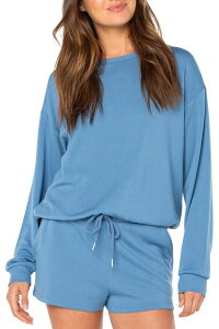 yz LV[ fB[X p[J[EXEFbg AE^[ Roxy Women's Surfing By Moonlight Crewneck Sweatshirt Captains Blue