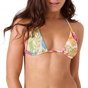 yz LV[ fB[X gbv̂  Roxy Women's Hot Tropics Reversible Mini Tiki Tri Bikini Swim Top Tropic Multi