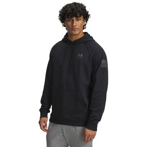 A_[A[}[ Y AE^[ p[J[EXEFbg Under Armour Men's Freedom Flag Hoodie Black/Castlerock ubN