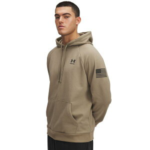 A_[A[}[ Y AE^[ p[J[EXEFbg Under Armour Men's Freedom Flag Hoodie Federal Tan/Black ubN