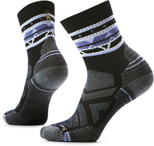 �X�}�[�g�E�[�� ���f�B�[�X �A���_�[�E�F�A �C�� Smartwool Women's Hike Light Cushion Zig Zag Valley Mid Crew Socks Black �u���b�N