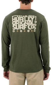 �n�[���[ �����Y �g�b�v�X T�V���c Hurley Men'solar Cycles Long Sleeve T-Shirt Charcoal Fern �`���R�[��