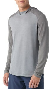 �X�}�[�g�E�[�� �����Y �A�E�^�[ �p�[�J�[�E�X�E�F�b�g ���b�V�� SmartWool Men's Active Meshoodie Light Grey Heather �O���[