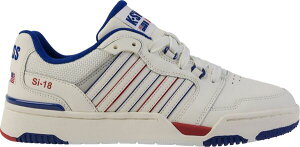 yz P[XCX Y Xj[J[ V[Y K-Swiss Men's SI-18 Rival Shoes White/Navy/Red