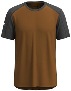 �X�}�[�g�E�[�� �����Y �g�b�v�X T�V���c Smartwool Men's Merino Sport 120 Mountain Biking SS Tee Fox Brown/Charcoal �`���R�[��