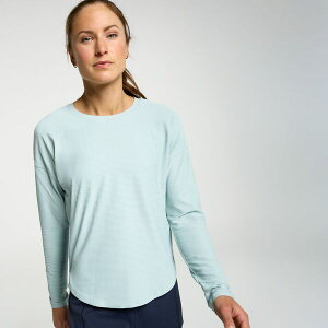 �L�����[ ���f�B�[�X �g�b�v�X T�V���c CALIA Women's Renew Drop Needle Long Sleeve Tee Smoked Turquoise �X���[�N