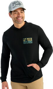 �t�b�N �����Y �A�E�^�[ �p�[�J�[�E�X�E�F�b�g HUK Men's HUK Sword Rock Long Sleeve Hoodie Black �u���b�N