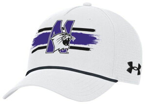 yz A_[A[}[ Y Xq ANZT[ Under Armour Adult Northwestern Wildcats White Special Game Adjustable Snapback Hat