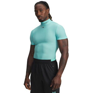 �A���_�[�A�[�}�[ �����Y �g�b�v�X �V���c ���b�N�l�b�N Under Armour x Mansory Men's HeatGear Mock Neck Compression Shirtropical Tide