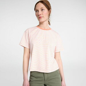 �A���p�C���f�U�C�� ���f�B�[�X �g�b�v�X T�V���c Alpine Design Women'solid Short Sleeve Hike Tee White Marble/Orange Spice �z���C�g
