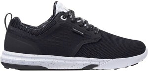 yz grX}q[ Y Xj[J[ V[Y TravisMathew Men's The Daily Pro Hybrid Lace-Up Golf Shoes Black/White