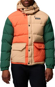 �R�����r�A �����Y �A�E�^�[ �W���P�b�g�E�u���]�� �t�[�f�b�h�W���P�b�g �_�E�� Columbia Men's Wallowa Down Hooded Jacket CANOE/ZING/RAIN FOREST/BLACK �u���b�N