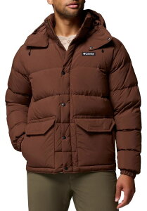 �R�����r�A �����Y �A�E�^�[ �W���P�b�g�E�u���]�� �t�[�f�b�h�W���P�b�g �_�E�� Columbia Men's Wallowa Down Hooded Jacketobacco