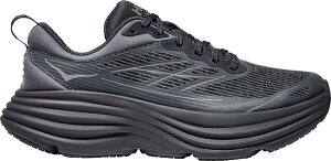 �z�J�I�l�I�l �����Y �V���[�Y �X�j�[�J�[ HOKA Men'stealth/Tech Bondi 8 Caged Running Shoe Black/Charcoal Grey �u���b�N