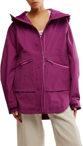 yz t[s[v fB[X WPbgEu] AE^[ FP Movement Women's Singin' In The Rain Packable Jacket Deep Mulbery