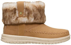 �w�C�f���[�h ���f�B�[�X �V���[�Y �X�j�[�J�[ �u�[�c Hey Dude Women's Wendy Camden Cuff Cozy Boot Cognac
