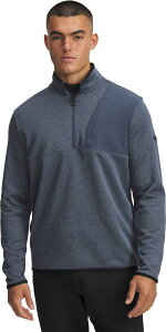 A_[A[}[ Y AE^[ jbgEZ[^[ t[X Under Armour Men's UA Drive SweaterFleece Golf 1/2 Zip Downpour Gray O[