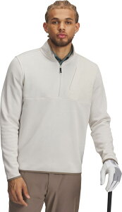 A_[A[}[ Y AE^[ jbgEZ[^[ t[X Under Armour Men's UA Drive SweaterFleece Golf 1/2 Zip Summit White zCg
