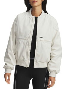 yz A_[A[}[ fB[X WPbgEu] AE^[ Under Armour Women's Expanse Fleece-Lined Bomber Jacket Summit White/Black