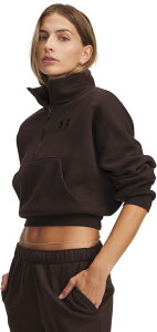 A_[A[}[ fB[X AE^[ p[J[EXEFbg t[X Under Armour Women's Icon Fleece Oversized Zip Kona Brown/Black ubN