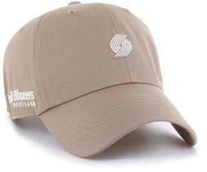 yz tH[eB[Zu Y Xq ANZT[ '47 Adult Portland Trail Blazers Brown Contemporary Basics Foundation Logo Clean Up Adjustable Hat