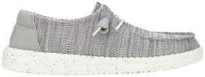 �w�C�f���[�h ���f�B�[�X �V���[�Y �X�j�[�J�[ Hey Dude Women's Wendy Stretch Sox Shoe Light Grey �O���[