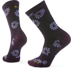 �X�}�[�g�E�[�� �����Y �A���_�[�E�F�A �C�� �t�����[�� �t�����[ Smartwool Everyday Floral Crew Socks Purple Iris �p�[�v��