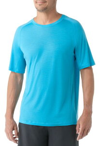 �X�}�[�g�E�[�� �����Y �g�b�v�X T�V���c Smartwool Men's Merino Sport 120 Short Sleeve T-Shirt Pool Blue �u���[