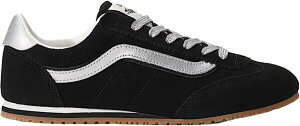 oY fB[X V[Y Xj[J[ Vans Women'super Lowpro Shoe Suede Black/Silver ubN