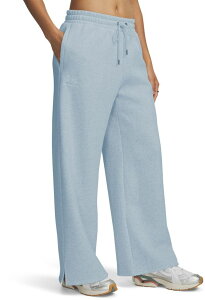 �A���_�[�A�[�}�[ ���f�B�[�X �{�g���X �J�W���A���p���c ���C�h���b�O �t���[�X Under Armour Women's Icon Fleece Wide Leg Pants Blue Calm �u���[