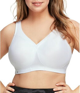 �O���}���C�Y ���f�B�[�X �A���_�[�E�F�A �u���W���[ Glamorise Women's MagicLift Seamless High Support Sports Bra White �z���C�g