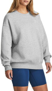A_[A[}[ fB[X AE^[ p[J[EXEFbg t[X Under Armour Women's Icon Fleece Oversized Crew Mod Gray O[