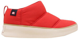 �\���� ���f�B�[�X �V���[�Y �X�j�[�J�[ �~�j SOREL Women's Out N About IV Mini Puffy Slippers Bright Red/Honey White �z���C�g