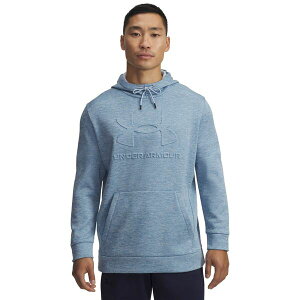 A_[A[}[ Y AE^[ p[J[EXEFbg t[X Under Armour Men's Armour Fleece Twist Embossed Hoodie Blue Calm u[