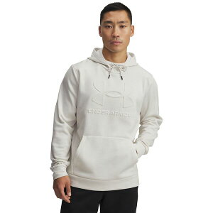 A_[A[}[ Y AE^[ p[J[EXEFbg t[X Under Armour Men's Armour Fleece Twist Embossed Hoodie Summit White/Summit White zCg