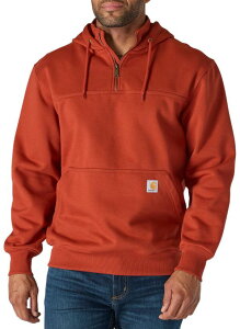 �J�[�n�[�g �����Y �A�E�^�[ �p�[�J�[�E�X�E�F�b�g Carhartt Men's Paxton Heavyweight Mock Zip Hoodie Spice Red ���b�h