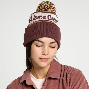 �A���p�C���f�U�C�� �����Y �A�N�Z�T���[ �X�q Alpine Design Pom Beanie Mauve Brown �u���E��