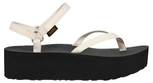 �e�o ���f�B�[�X �V���[�Y �T���_�� Teva Women's Flatform Universal Slim Sandals Coconut Milk/ Black �u���b�N
