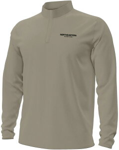 A_[A[}[ Y AE^[ WPbgEu] Under Armour Men's Northeastern Huskies Taupe Motion Quarter-Zip Jacket g[v