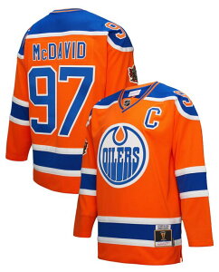 �~�b�`�F��&�l�X �����Y �g�b�v�X �V���c �W���[�W�[ Mitchell & Ness Adult Edmonton Oilers Connor McDavid #97 Blue Line Jersey NoColor �u���[