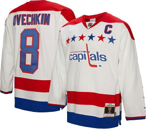 �~�b�`�F��&�l�X �����Y �g�b�v�X �V���c ���B���e�[�W �L���b�v �W���[�W�[ Mitchell & Ness Men's Washington Capitals Alexander Ovechkin #8 2012 Vintage Alternate Replica Jersey NoColor