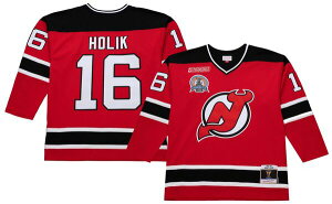 �~�b�`�F��&�l�X �����Y �g�b�v�X �V���c ���B���e�[�W���[�W�[ Mitchell & Ness Men's New Jersey Devils Bobby Holik #16 1999 Vintage Home Replica Jersey NoColor