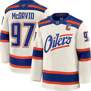 �t�@�i�e�B�N�X �����Y �g�b�v�X �V���c �W���[�W�[ Fanatics NHL Men's Edmonton Oilers Connor McDavid #97 Alternate Cream Premium Authentic Jersey NoColor �N���[��